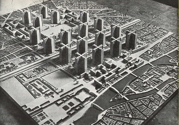 勒·柯布西耶的“光辉城市”（the radiant city），1935