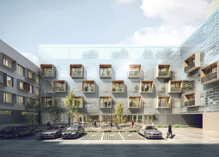 MAT_Beijing Fucheng Office Renovation_内院立面 MAT 超级建筑事务所